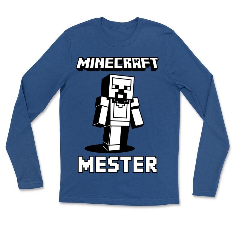 Gyerek hosszú ujjú póló Minecraft mester