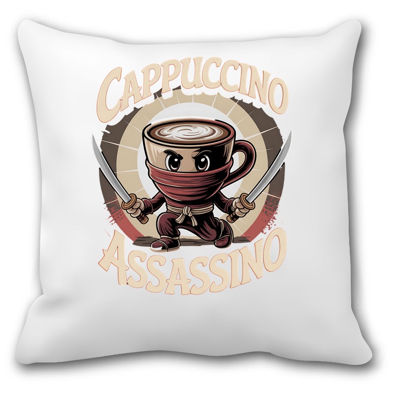 Párna Cappuccino assassino Italian Brainrot meme