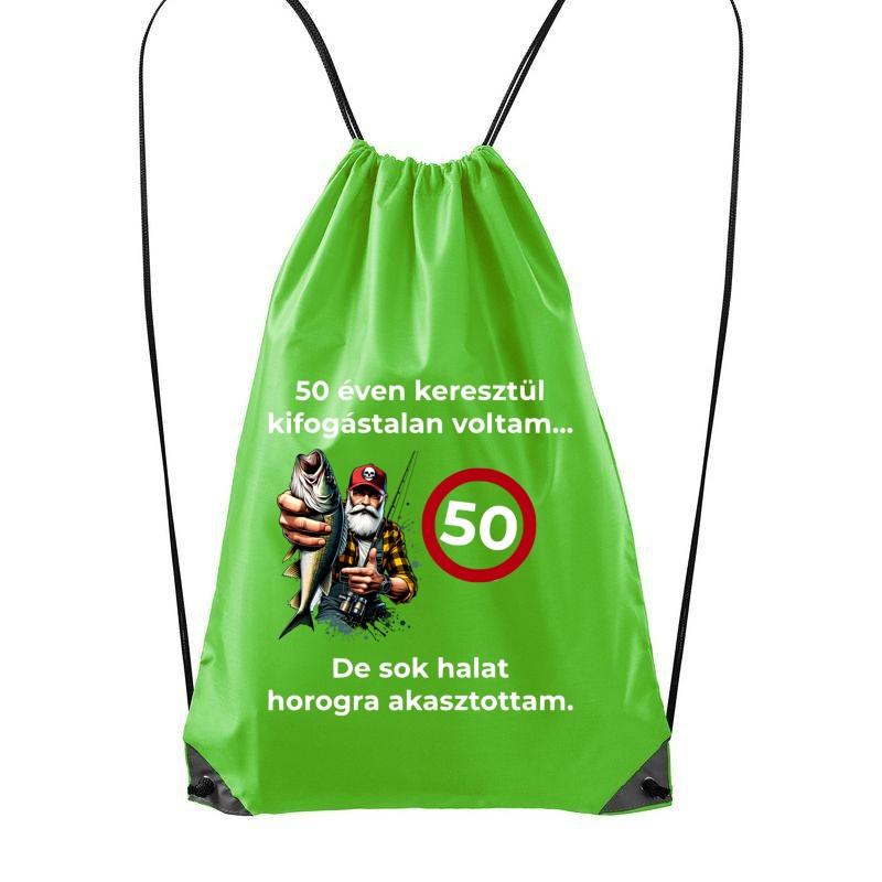 Hátizsák Kifogástalan voltam Születésnapi horgász