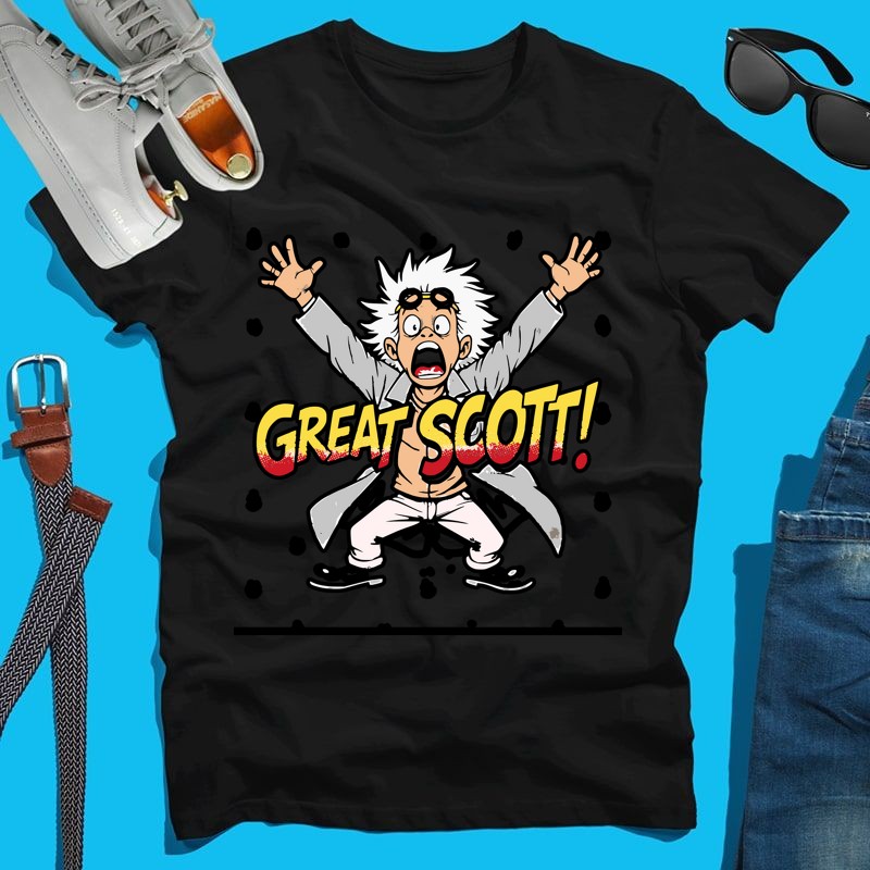 Férfi póló Great scott vissza a jövőbe