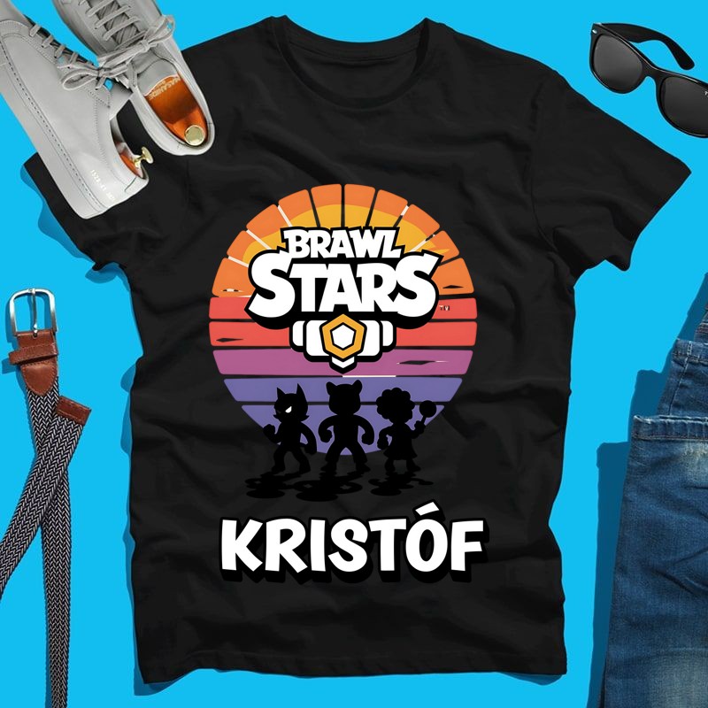 Férfi póló Brawl stars egyedi névvel /bármilyen név kérhető/