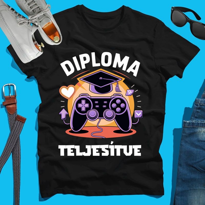 Férfi póló Diploma teljesítve, ballagás