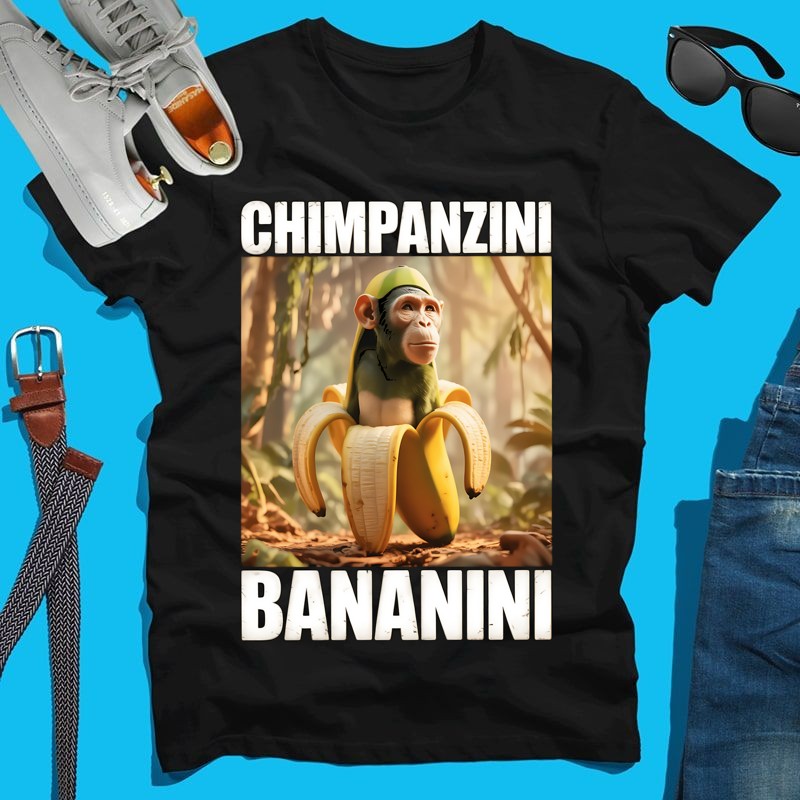 Férfi póló Chimpanzini Bananini
