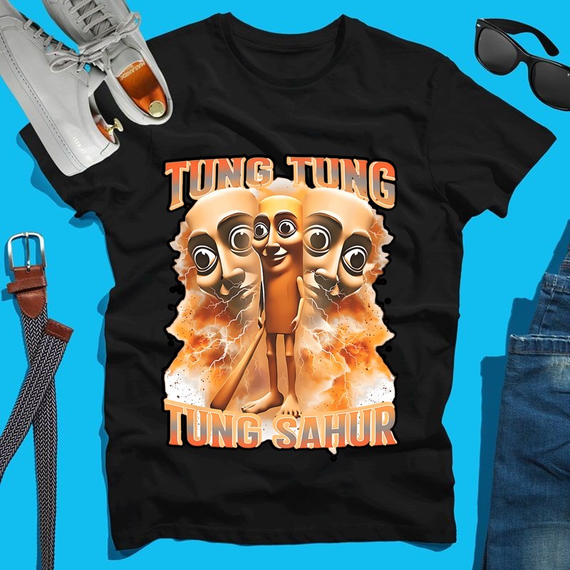 Férfi póló Tung Tung Tung sahur Italian Brainrot meme