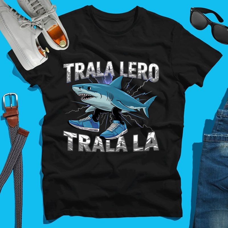 Férfi póló Trala lero trala la Italian Brainrot meme