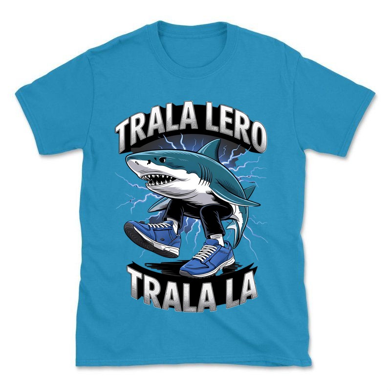 Férfi póló Trala lero trala la Italian Brainrot meme