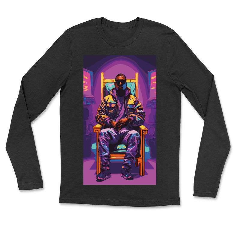 Hosszú ujjú póló (unisex) Rappers Unliminted - Kanye West