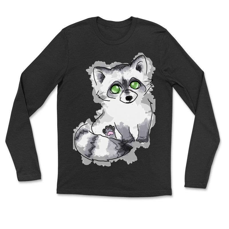 Hosszú ujjú póló (unisex) Vízfestékes Mosómedve