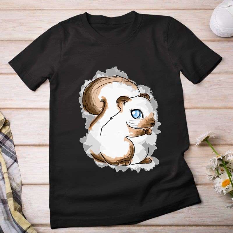 Női póló Vízfestékes Mókus