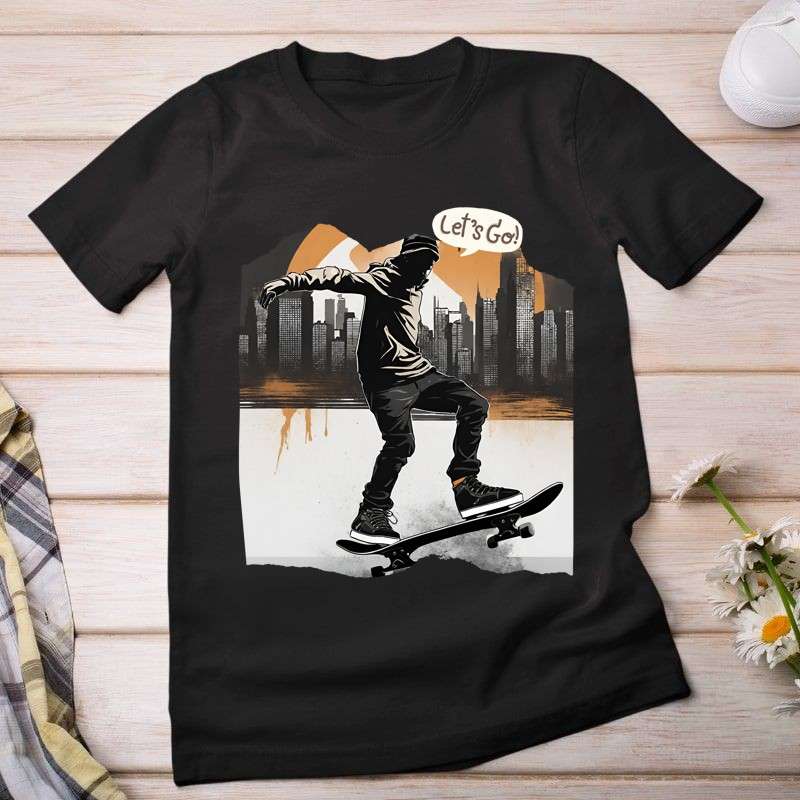 Női póló Skater boy - deszkás fiú