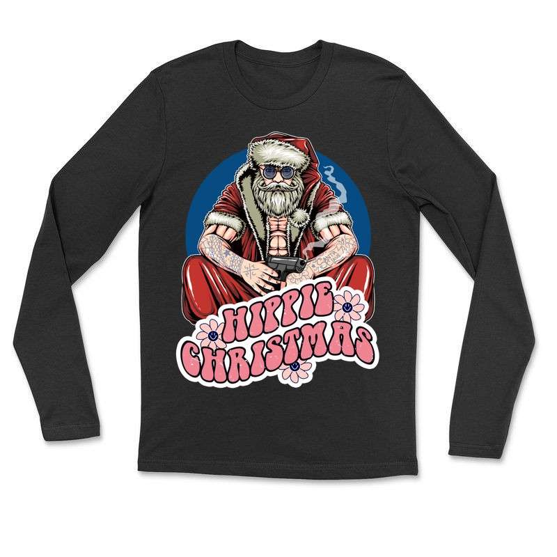 Hosszú ujjú póló (unisex) Hippie christmas 221205 005