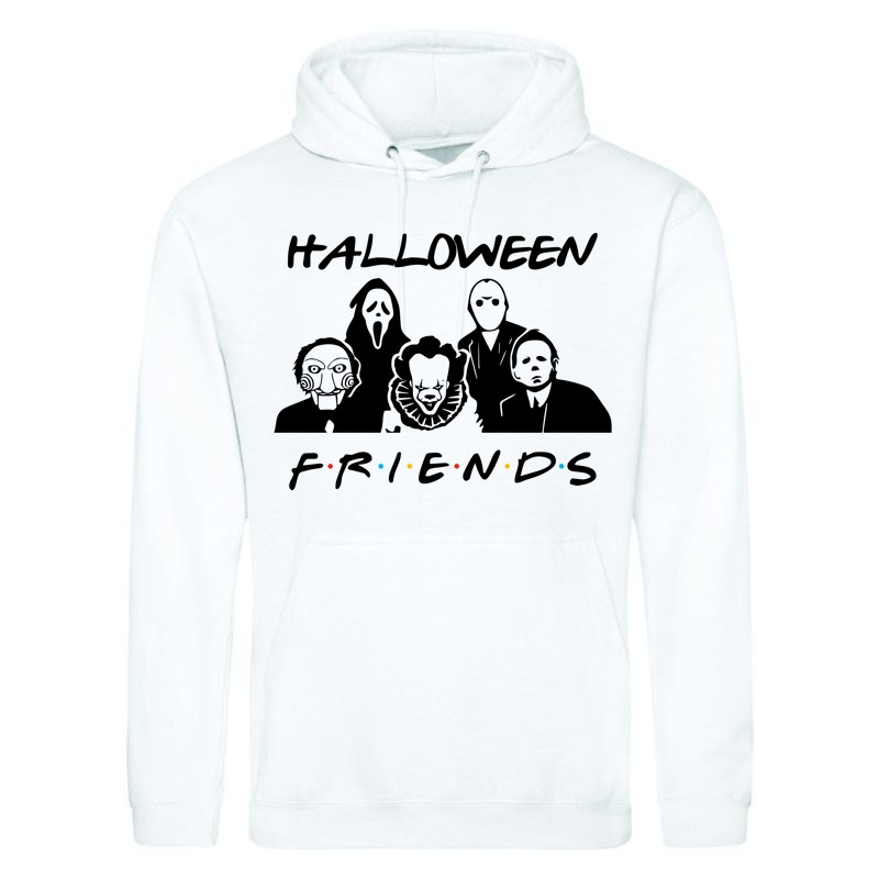 Férfi Kapucnis Pulcsi Halloween friends