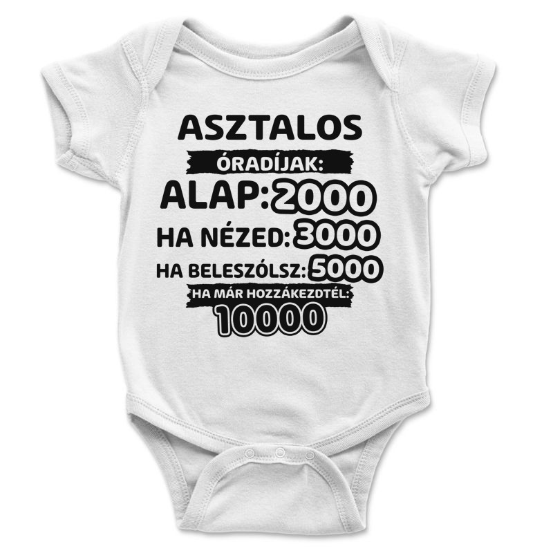 Baba body Asztalos óradíjak