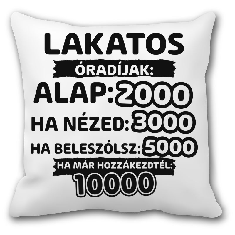 Párna Lakatos óradíjak