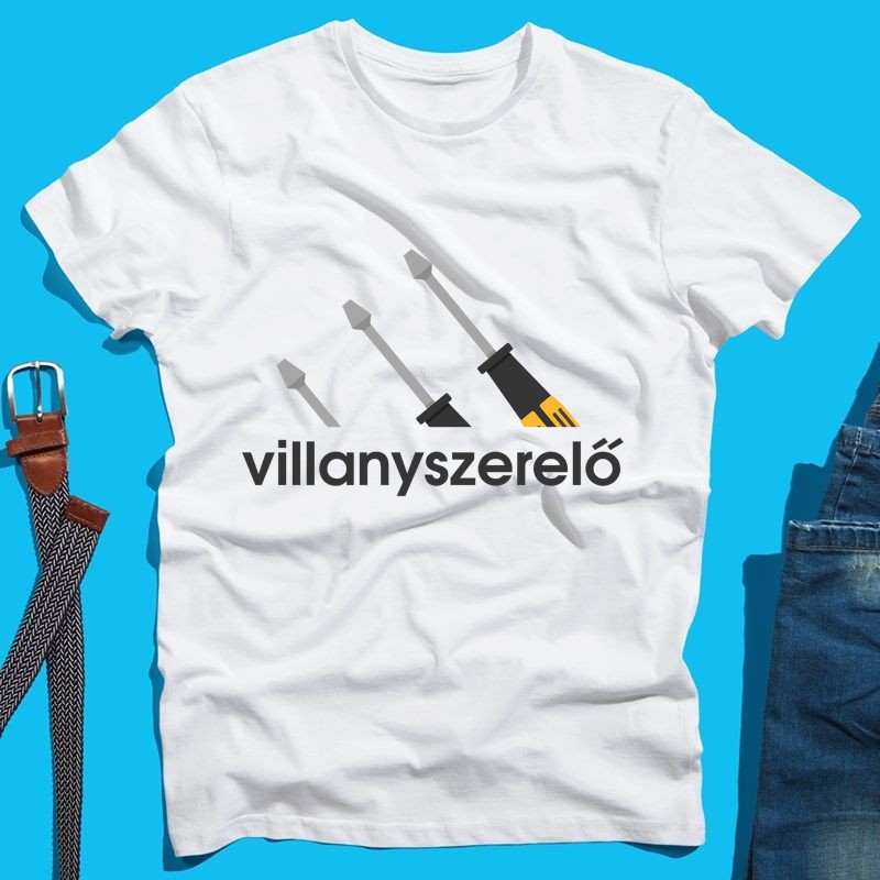 Férfi póló Villanyszerelő márka