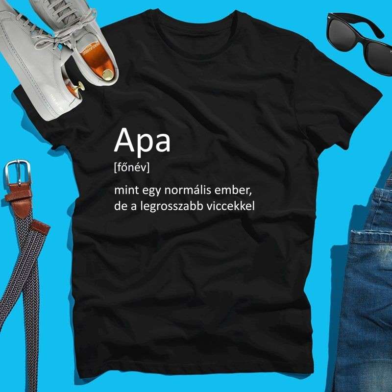 Férfi póló Apa szó jelentése