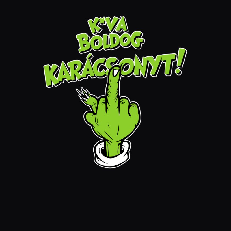 K va Boldog karácsonyt grinch kabde kéz