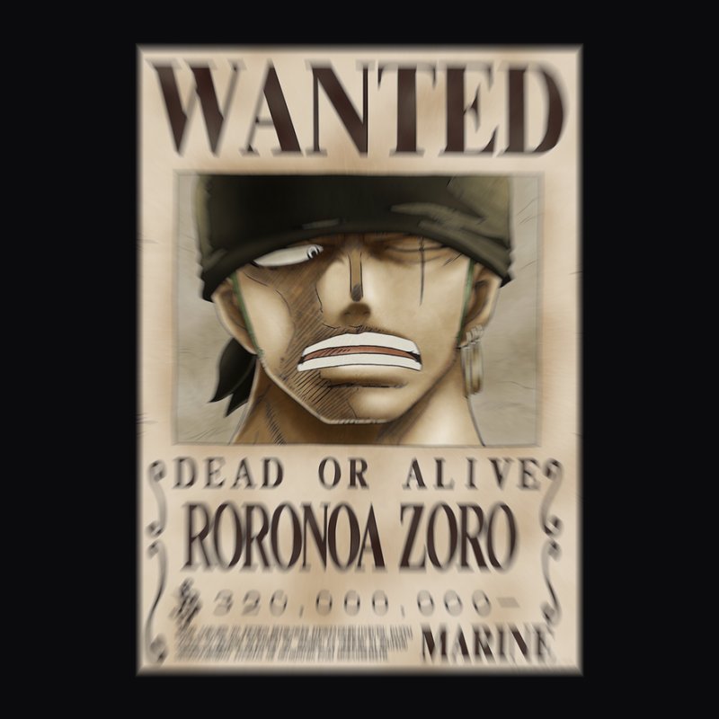 Zoro körözési plakát (elmosott)