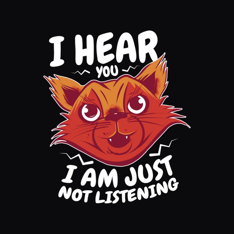 Cat listening