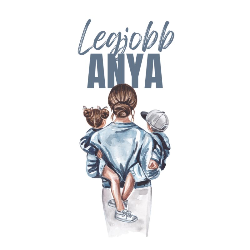 Legjobb anya - kisfiú és kislány gyermekkel