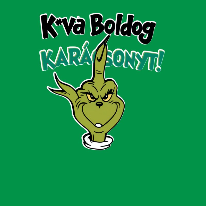 Kurva Boldog karácsonyt grinch kabde kéz