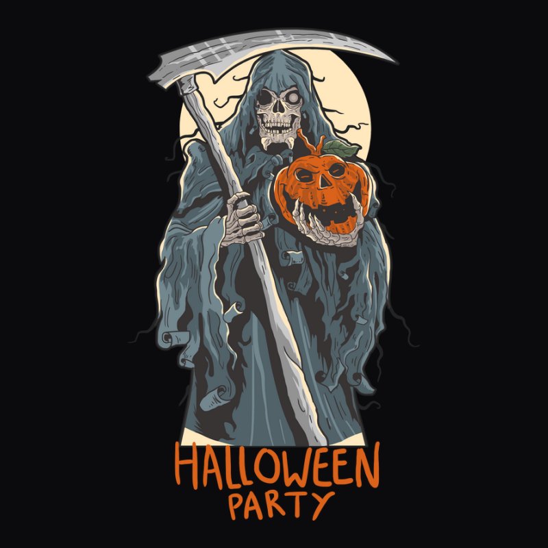 Halloween party csontváz