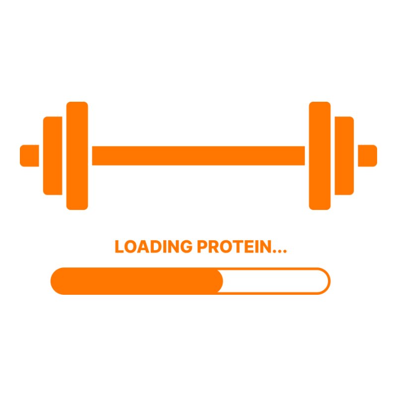 "Loading protein..." (sárga) Edzés | Gym | Protein | Súlyzó | Edzőterem | Fehérje