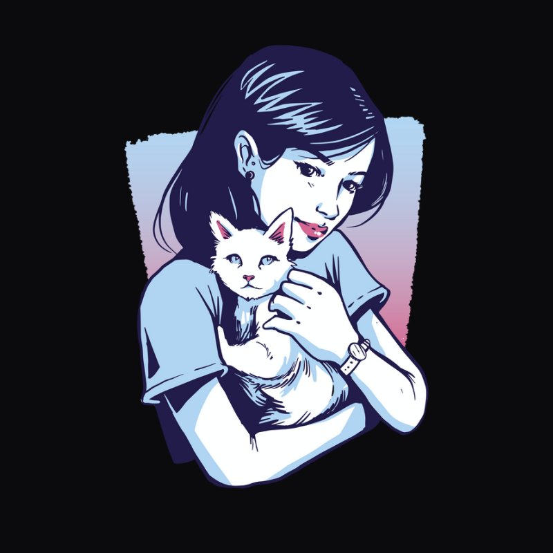 Girl Holding Cat