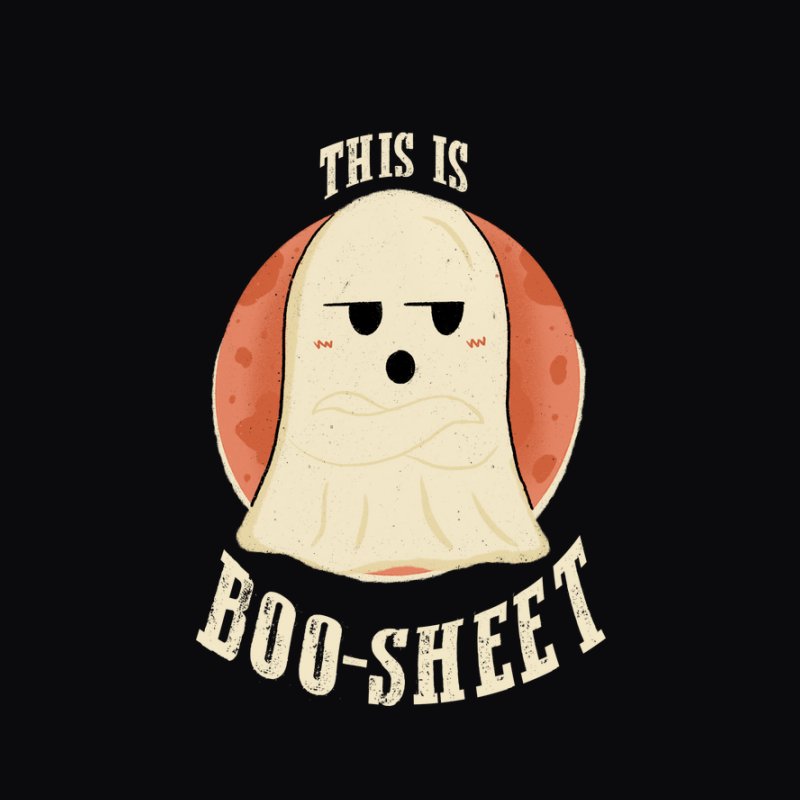 This is Boo-sheet halloween őszi minta szellemes