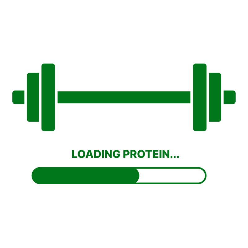 "Loading protein..." (zöld) Edzés | Gym | Protein | Súlyzó | Edzőterem | Fehérje