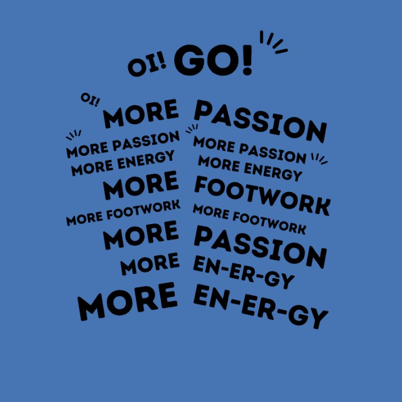 More Passion, More Energy, More footwork Tiktok