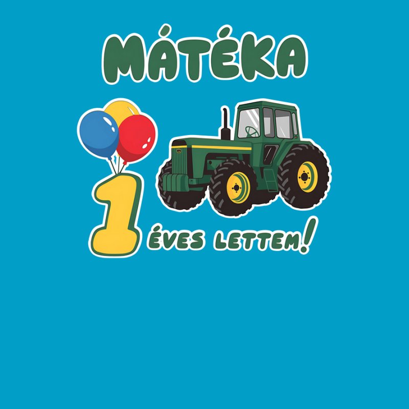 Traktoros születésnapos (egyedi névvel. évvel kérhető)