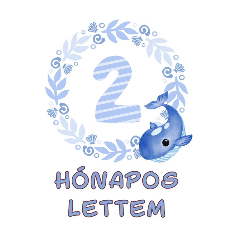 2 hónapos lettem baba mérföldkő minta kék bálna