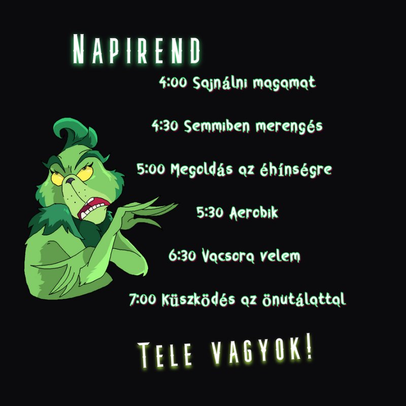 Grincs napiredje