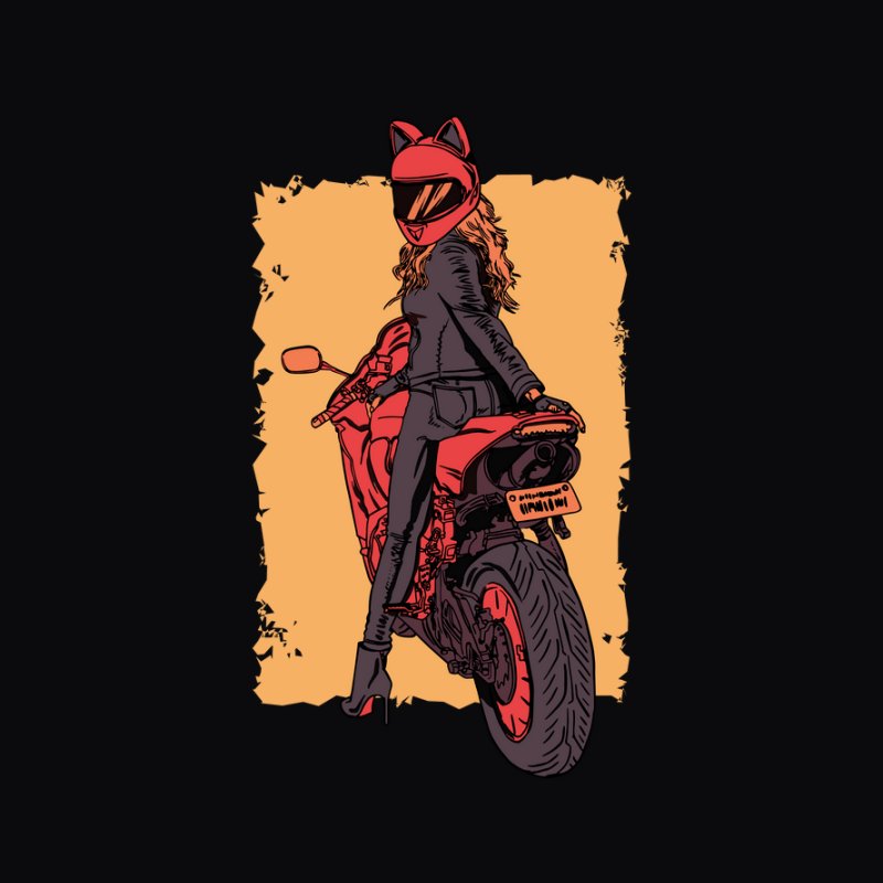Cat Motorbike