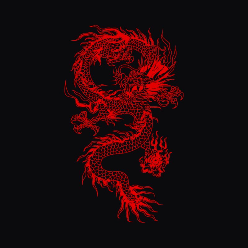 Piros kínai sárkány