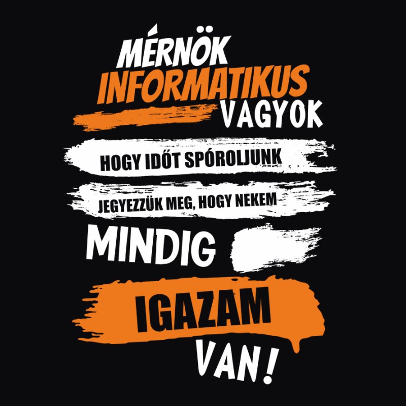 Mérnök informatikus vagyok