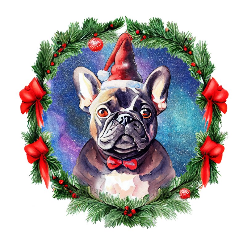 Karácsonyi francia bulldog