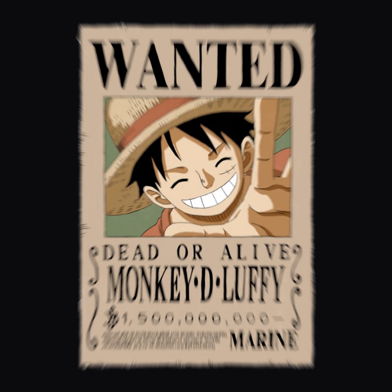 Luffy körözési plakát (elmosott)