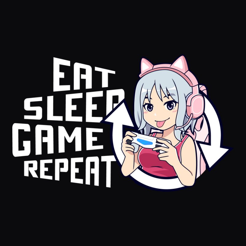 eat sleep game repeat csajos