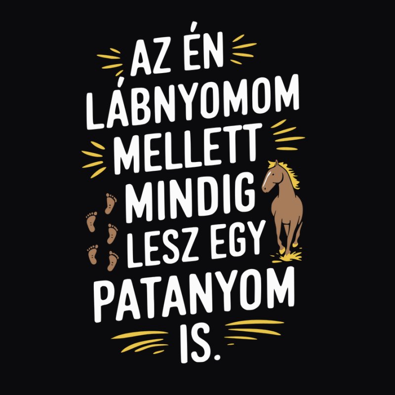 Az én lábnyomom, pata nyom