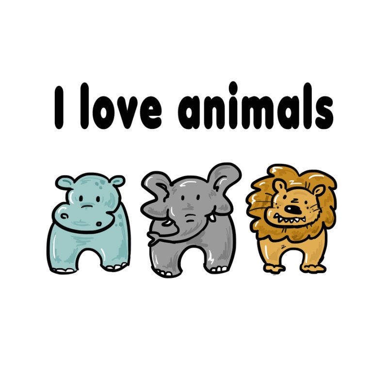 I love animals
