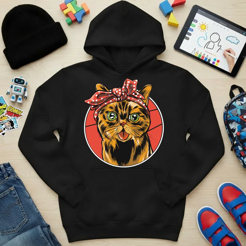 Gyerek kapucnis pulcsi