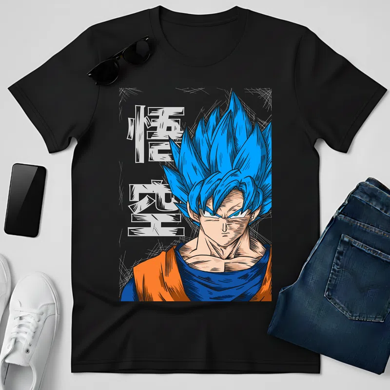 DRAGON BALL  gok Anime - Férfi póló - Fekete - Filmek és Sorozatok - Anime