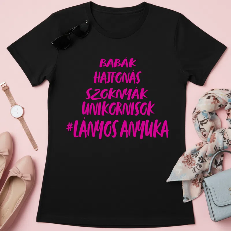 A220304-33-Momzilla-Mother-Of-Monsters-Mother's-Day Anyának - Női póló - Fekete - Család - Anyának