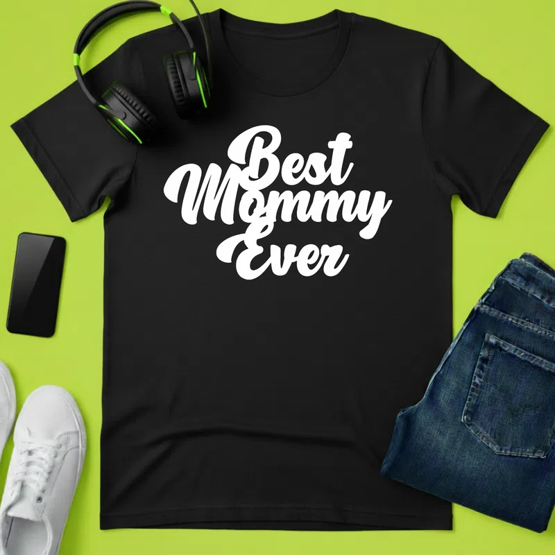 Best mommy ever - Férfi póló - Fekete - Család - Mamának