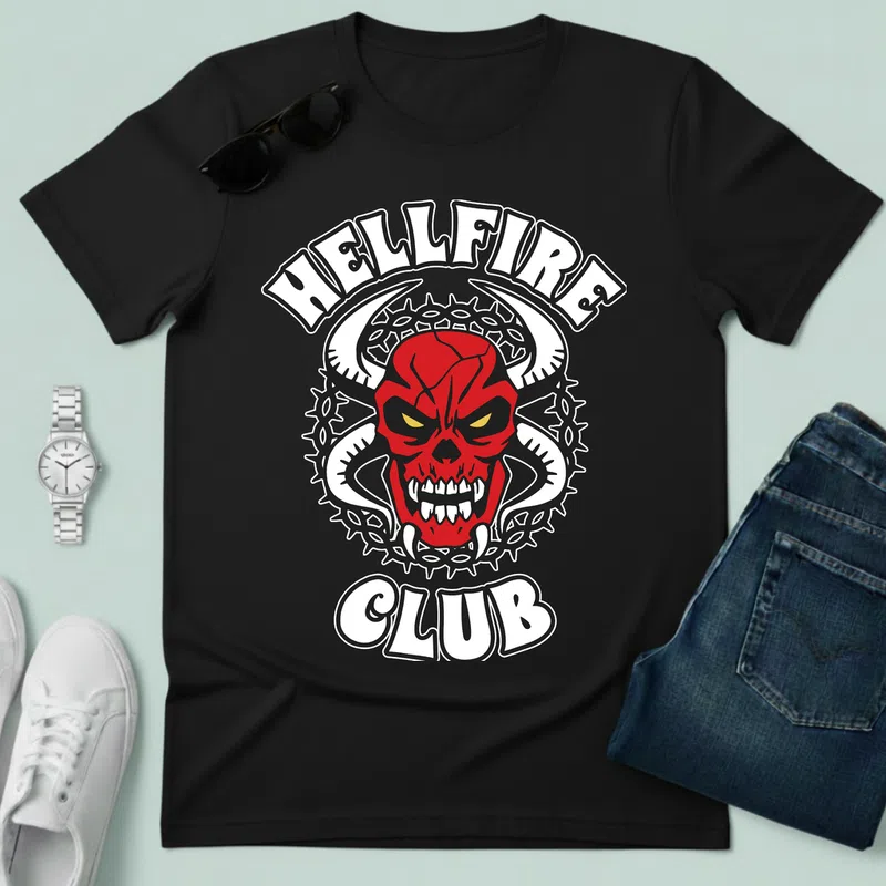 6454aca146287 - Férfi póló - Fekete - Filmek és Sorozatok - stranger things