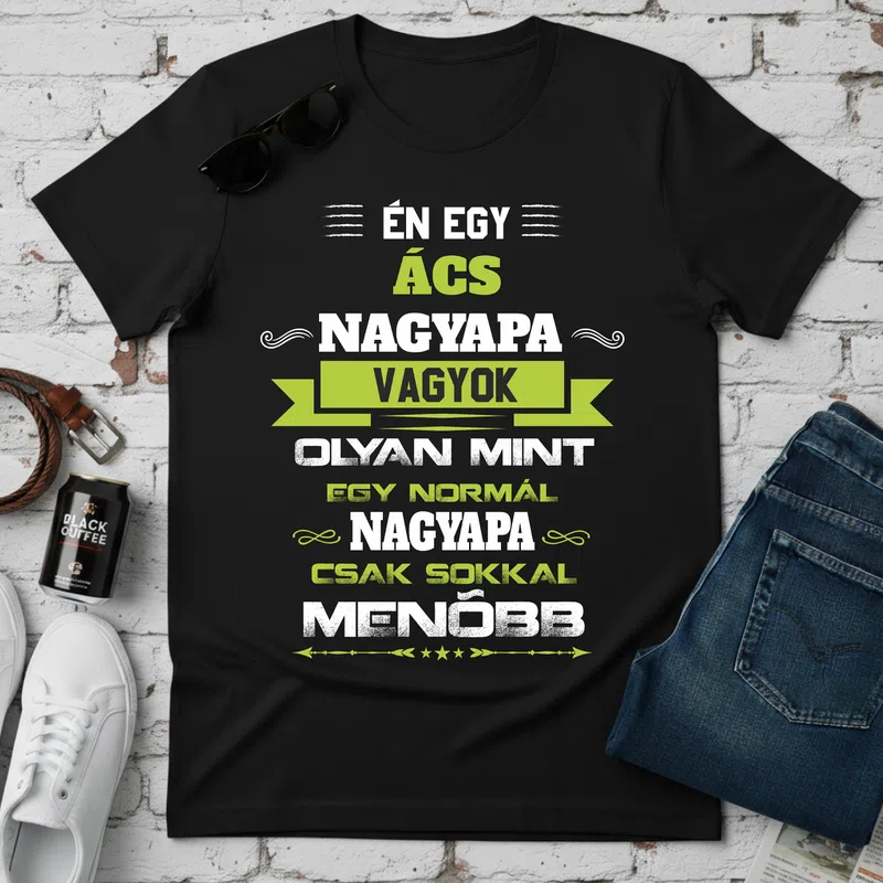 ács Nagypapa Foglalkozások - Férfi póló - Fekete - Foglalkozások - Ács