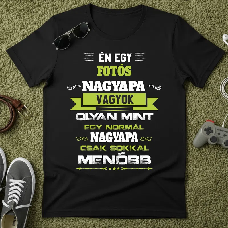 fotós Nagypapa Foglalkozások - Férfi póló - Fekete - Foglalkozások - Fényképész