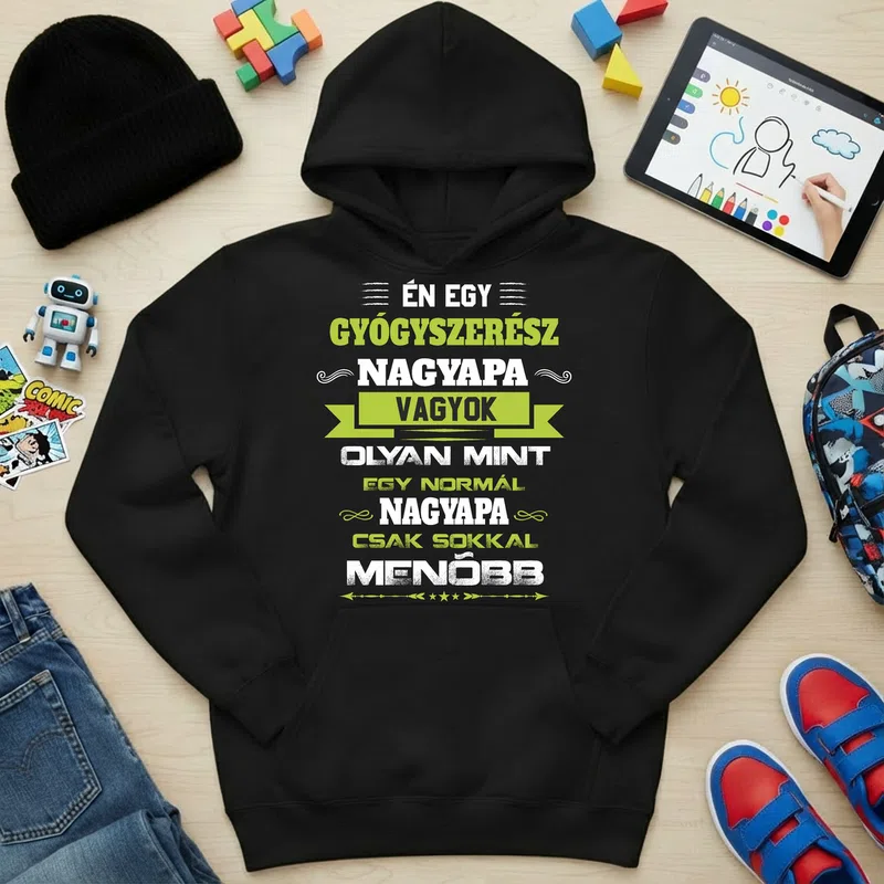 Gyerek kapucnis pulcsi